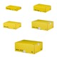Preview: Versandkarton MAILBOX XS-XL Steckverschluss wiederverschließbar gelb