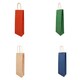 Preview: Flaschentragetaschen Geschenktasche Wein Sekt 140+80x390mm Papier gerippt