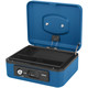 Preview: 1x Deluxe Geldkassette mit praktischer Öffnungsfunktion 200mm blau