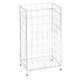 Preview: 1x Gitterabfallkorb faltbar 360x255x620mm praktisch hygienisch weiß beschichtet
