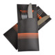 Preview: 28080x Pochetto Bestecktaschen 200x85mm schwarz orange Streifen Serviette