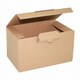 Preview: Versandkarton 190x110x110mm schnelle Aufrichtung mit Steckverschluss braun