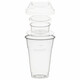 Preview: 1000x BIO Trinkbecher 400ml+Domdeckel+Einsatzbecher stapelbar Biokunststoff