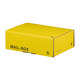 Preview: Versandkarton 249x175x79mm MAILBOX S mit Steckverschluss wiederverschließbar gelb