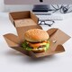 Preview: BIONATURE Burgerboxen kraft braun Fettbarriere Recycling 12x12x10cm 