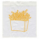 Preview: Pommes-Frites Beutel bedruckt 100x50x110mm mit Seitenfalten 