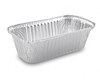Preview: 1000x Alu-Servierschale Aluschale Menüschale Grillschale 1500ml 252x132x70mm