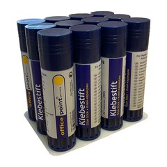 Preview: 1x Klebestifte 40g auswaschbar Lösungsmittelfrei 12 Stück Packung