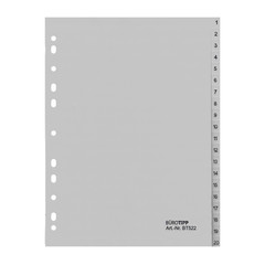 1x Ordnerregister A4 1-20 20-teilig volle Höhe