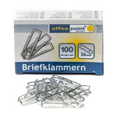 10x Büroklammern Briefklammern silber verzinkt 26mm (10 packs je 100 Stk) = 1000 Stk.