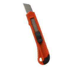 1x Schneidemesser Cutter rot/orange mit 18 mm Abbrechklinge