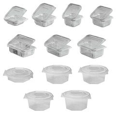 Einweg Feinkostbecher eckig klar fixer Deckel 125-1500ml Rechteckbecher Metzgerei