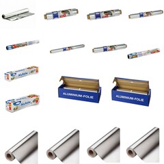 (€ 0,06/m-€ 0,94/m) Alufolie Grillfolie Aluminiumfolie Spenderbox einzeln BBQ