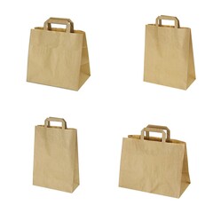 GASTRO Papiertragetaschen mit EAN-Code braun 4 Größen Auswahl