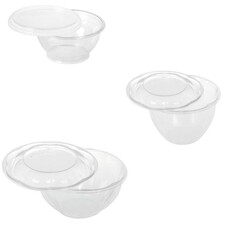 BIO Salatschale Bowl 2go aus Bio-Kunststoff PLA Deckel  700 950 1400ml Auswahl