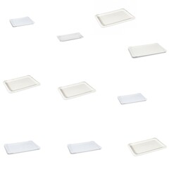 Einweg Pappteller Premium Grillteller Imbissteller weiß eckig fettdicht Auswahl