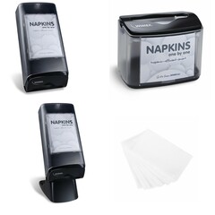 NAPKINS Serviettenspender schwarz ABS Metall 3 Modelle Auswahl Spenderservietten