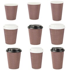 Premium Doppelwand Kaffeebecher Coffee to go beschichtet 200-400 ml Deckel Auswahl