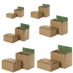 Faltkarton 2x Selbstklebeverschluß Retourenkarton DIN C6 A5 A4 A3 6 Größen