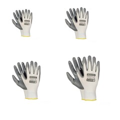 Arbeitshandschuhe Montagehandschuhe Nylon-Nitril Größe S M L XL grau ab 12 Paar