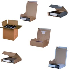 Ordnerversandkarton Selbstklebeverschluss Einsteckverschluss Auswahl