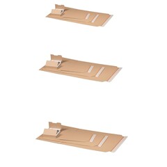 Universalverpackung variable Höhe braun Selbstklebeverschluss DIN A5 A4 A3