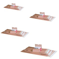 Universalverpackung zentrale Packgutaufnahme Sk Verschluss B5 A4 C4 A3 var Höhe