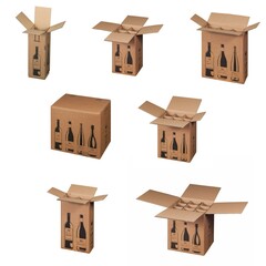 Weinversandkarton Flaschenversand 1 bis 12 Weinflaschen DHL UPS Zertifizierung