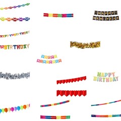 Girlanden Party Geburtstag Sylvester Auswahl Partydekoration Deko