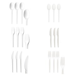 Besteck CPLA wiederverwendbar Messer Gabel Löffel Kaffeelöffel Auswahl