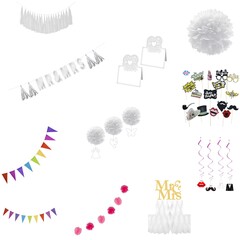 Deko Hochzeit Geburtstag Girlanden Pompons Tischkarten Auswahl