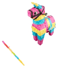 Pinata Pferd 47 cm mit Pinata Stab Geburtstag Partypinata Pinataset