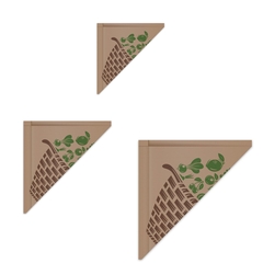 Spitztüten braun gefädelt 750- 1500 gr bedruckt Gemüse Obst Kartoffeln Markt