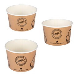 BIO Eisbecher aus Karton FSC zerfiziert 120 200 250 ml 2go