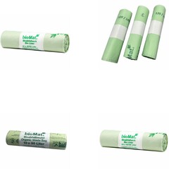 BIOMAT kompostierbare Bioabfallbeutel Müllbeutel Biomüll 30-120L 4 Größen