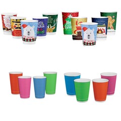 Pappbecher Glühweinbecher Set Weihnachten Set 200 300 400 ml