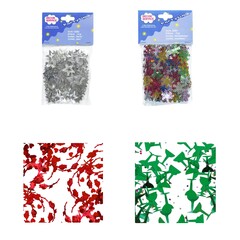 Konfetti Motivkonfetti Karneval Fasching Sektgläser Rosen Herzen Schneeflocken