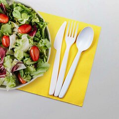 Preview: 50x Mehrweg Kaffeelöffel 13 cm weiß wiederverwendbar 125 Waschzyklen PP