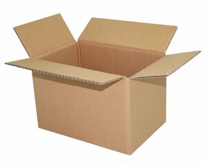 Faltkarton 230x150x150mm 1-wellig Dickwelle braun