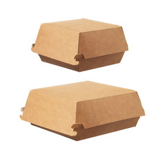 1000x Hamburger-Box groß Green by Nature 145x145x80 mm