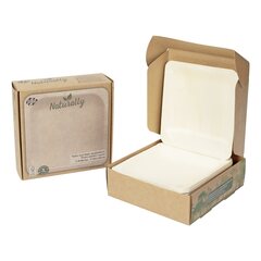 Preview: 25x Holzteller Einwegteller aus Pappelholz quadratisch 14.5x14.5cm FSC®