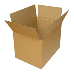 100x Faltkarton  305x215x(165)-220mm mit variabler Höhe 1-wellig Dickwelle braun Din A4