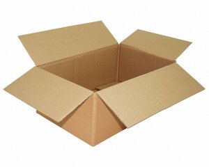 1x Faltkarton  400x250x150mm 1-wellig braun