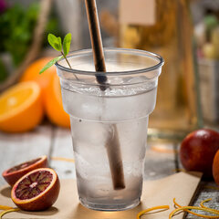 Preview: 1000x Papiertrinkhalme JUMBO kraft braun 150 mm Ø 8 mm