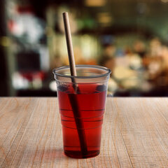 Preview: 1000x Papiertrinkhalme JUMBO kraft braun 200 mm Ø 8 mm