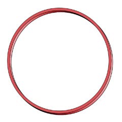 10x Gummiringe Gummibänder Ø  60mm 1 mm in rot ca. 1800 Stk. 1000 gr.- 1 kg.