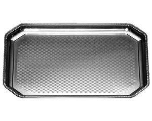 5x Alu-Catering-Platten Aluminium-Partyplatten Servierplatten 37.5 x 28 cm 