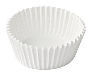 10000x Gebäckkapseln weiß Ø 26 x 16 mm