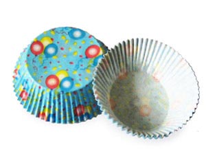 160x Muffinkapseln Gebäckkapseln Luftballons Ø 50 x 30 mm