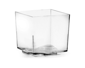 20x Fingerfood-Schale eckig klar 65ml PS 4,4 x 4,4 x 4,3 cm